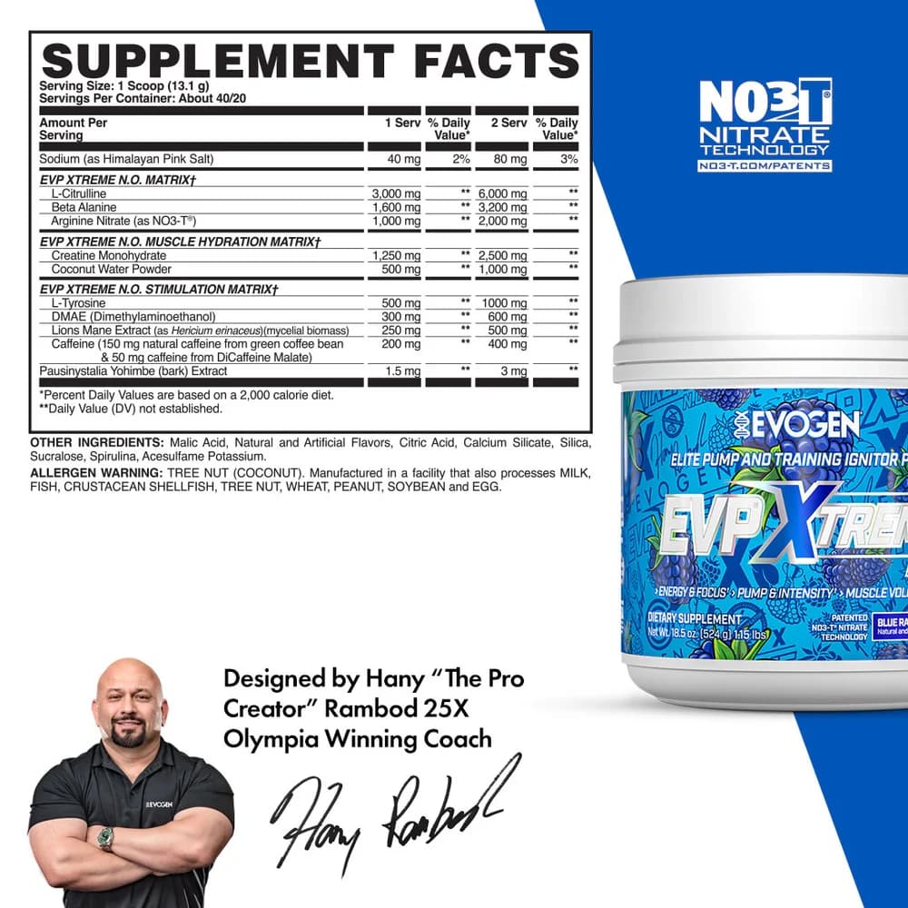 EVP Xtreme N.O. High-Stim Pre-Workout - Miniatura 3