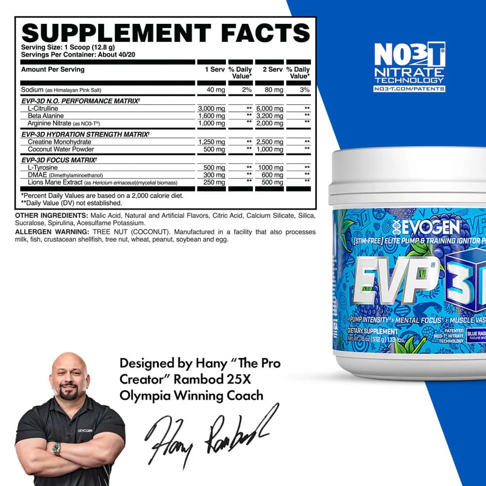 EVP-3D Non-Stim Pre-Workout - Miniatura 3